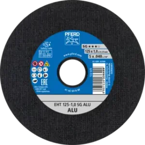 Cut-off wheels SG ALUM 125mm x 1.0mm x 22.23mm