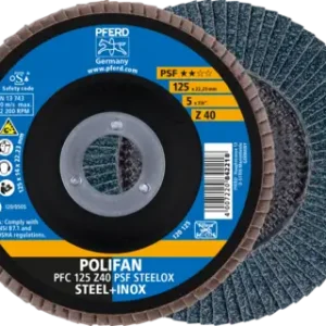 POLIFAN flap discs 125mm 40G