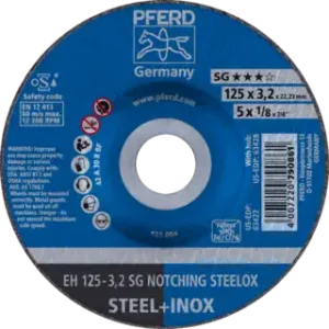 Grinding wheels SG NOTCHING STEELOX 125mm x 3.2mm x 22.23mm