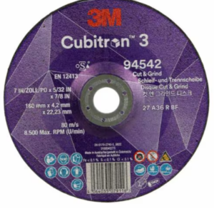 3M™ Cubitron™ 3 Cut and Grind Wheel 180mmx4.2mmx22.23mm