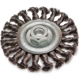 ITM TWIST KNOT WHEEL BRUSH STEEL 125MM MULTI THREAD