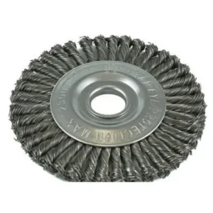 ITM TWIST KNOT PIPELINE WHEEL BRUSH STEEL 125MM