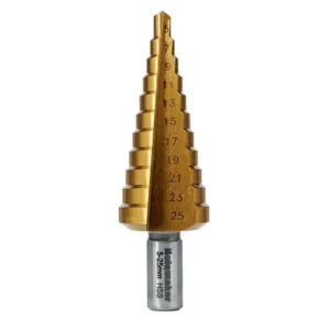 HOLEMAKER STEP DRILL STRAIGHT FLUTE 5-25MM