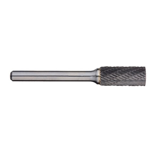 Cylindrical- Shape Carbide Burr 1/4in Shank