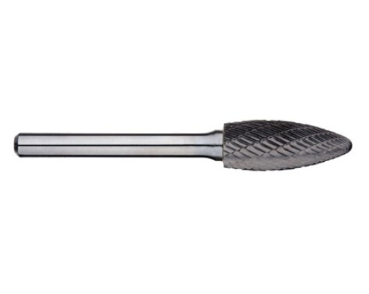 Flame- Shape Carbide Burr 1/4 Shank